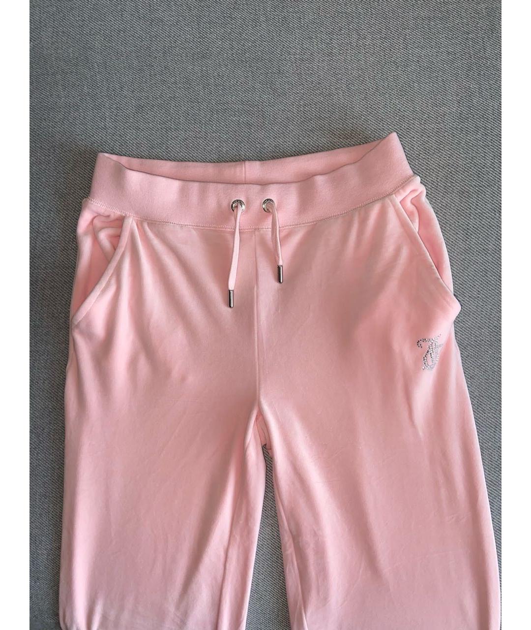 JUICY COUTURE Розовая велюровая спортивная куртка, фото 7