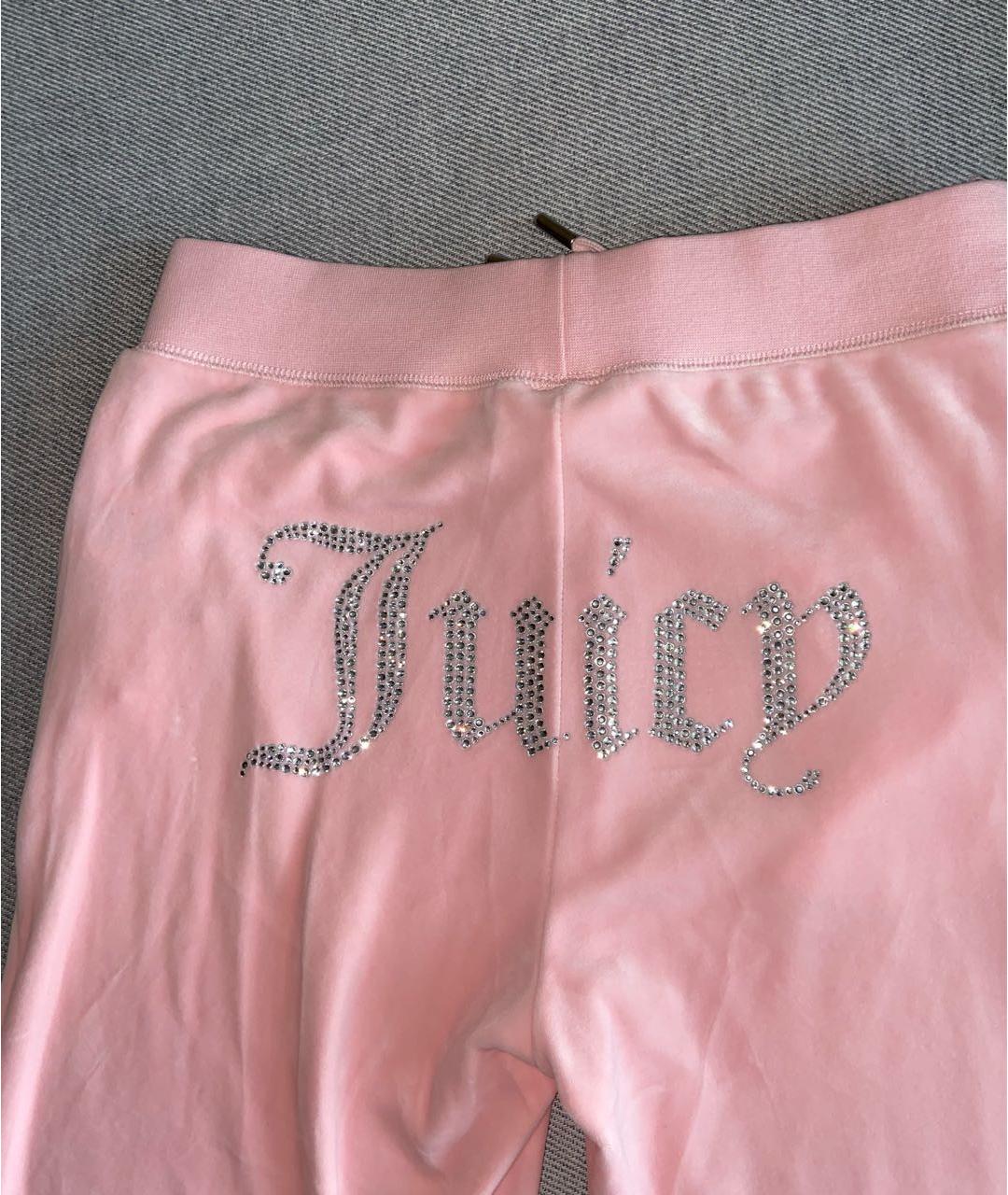 JUICY COUTURE Розовая велюровая спортивная куртка, фото 8