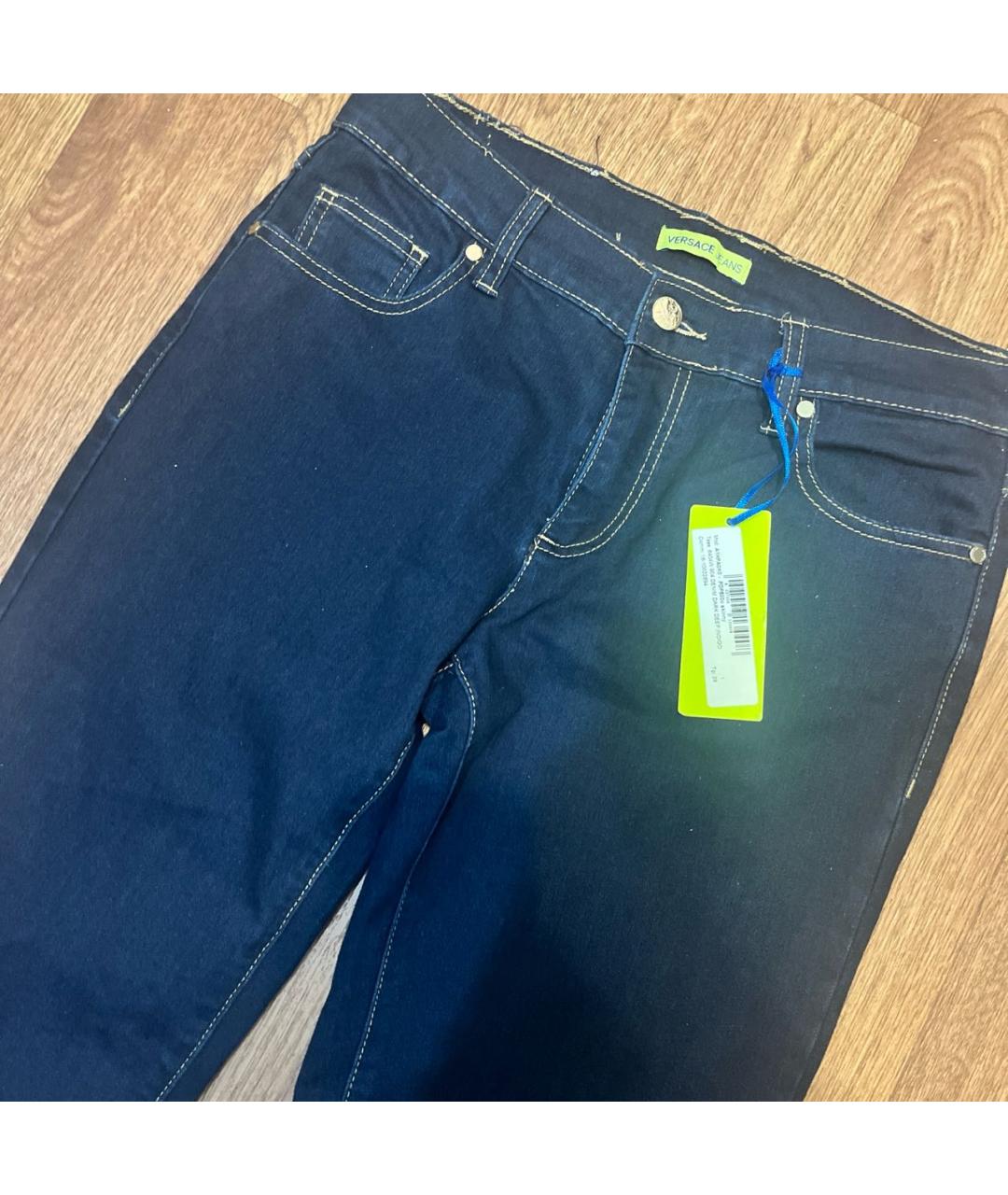 VERSACE JEANS COUTURE Синие джинсы слим, фото 2