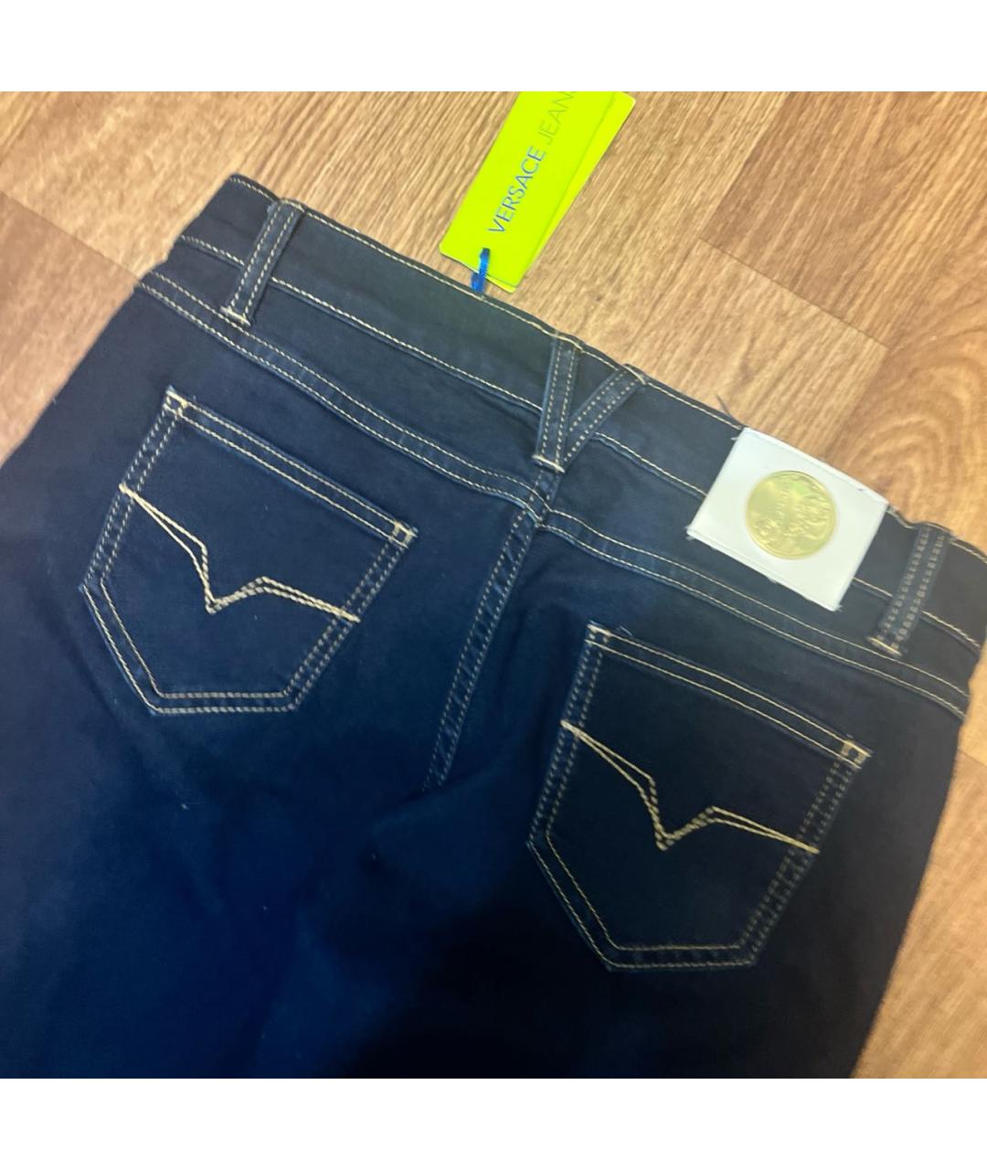 VERSACE JEANS COUTURE Синие джинсы слим, фото 8