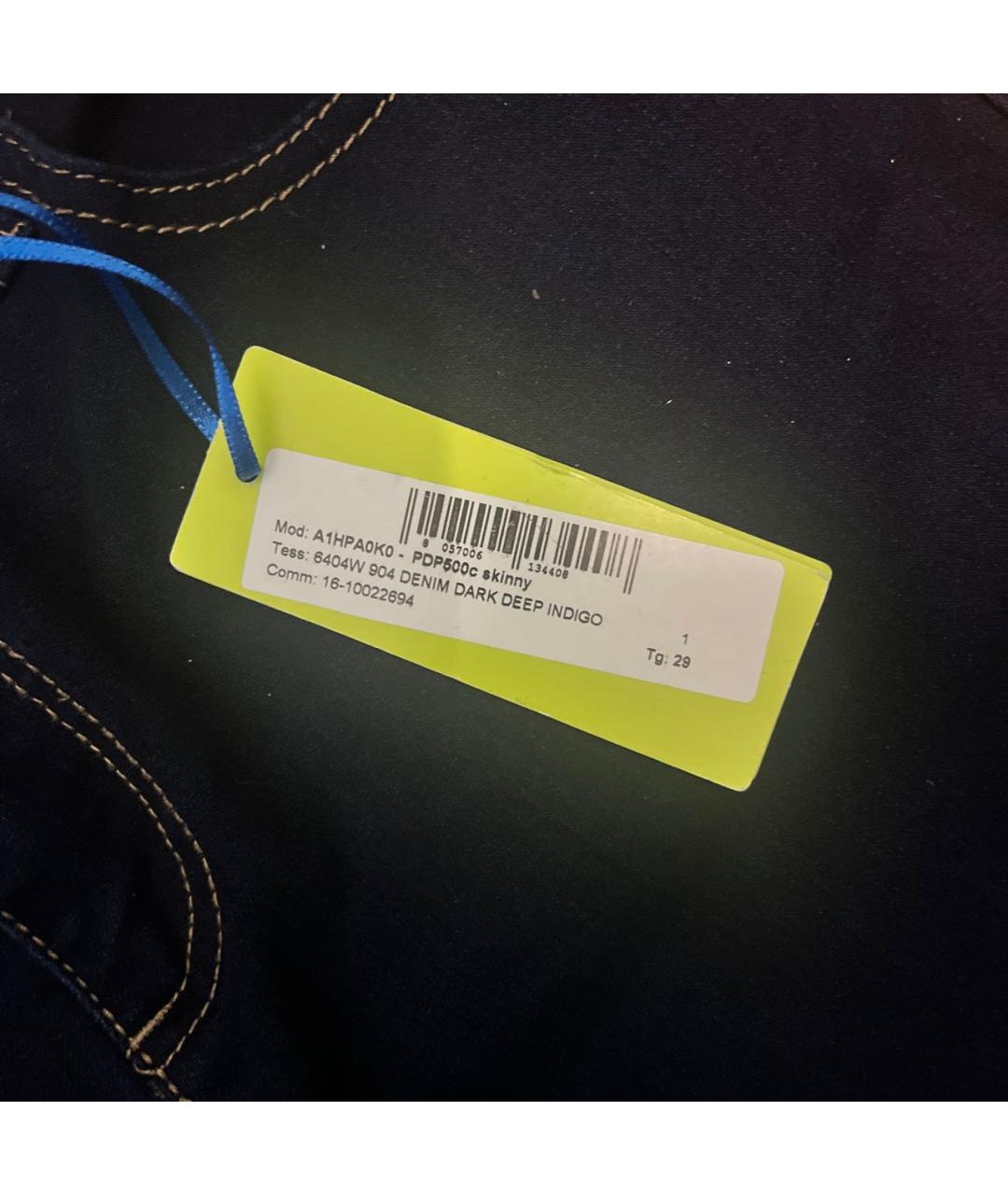 VERSACE JEANS COUTURE Синие джинсы слим, фото 3