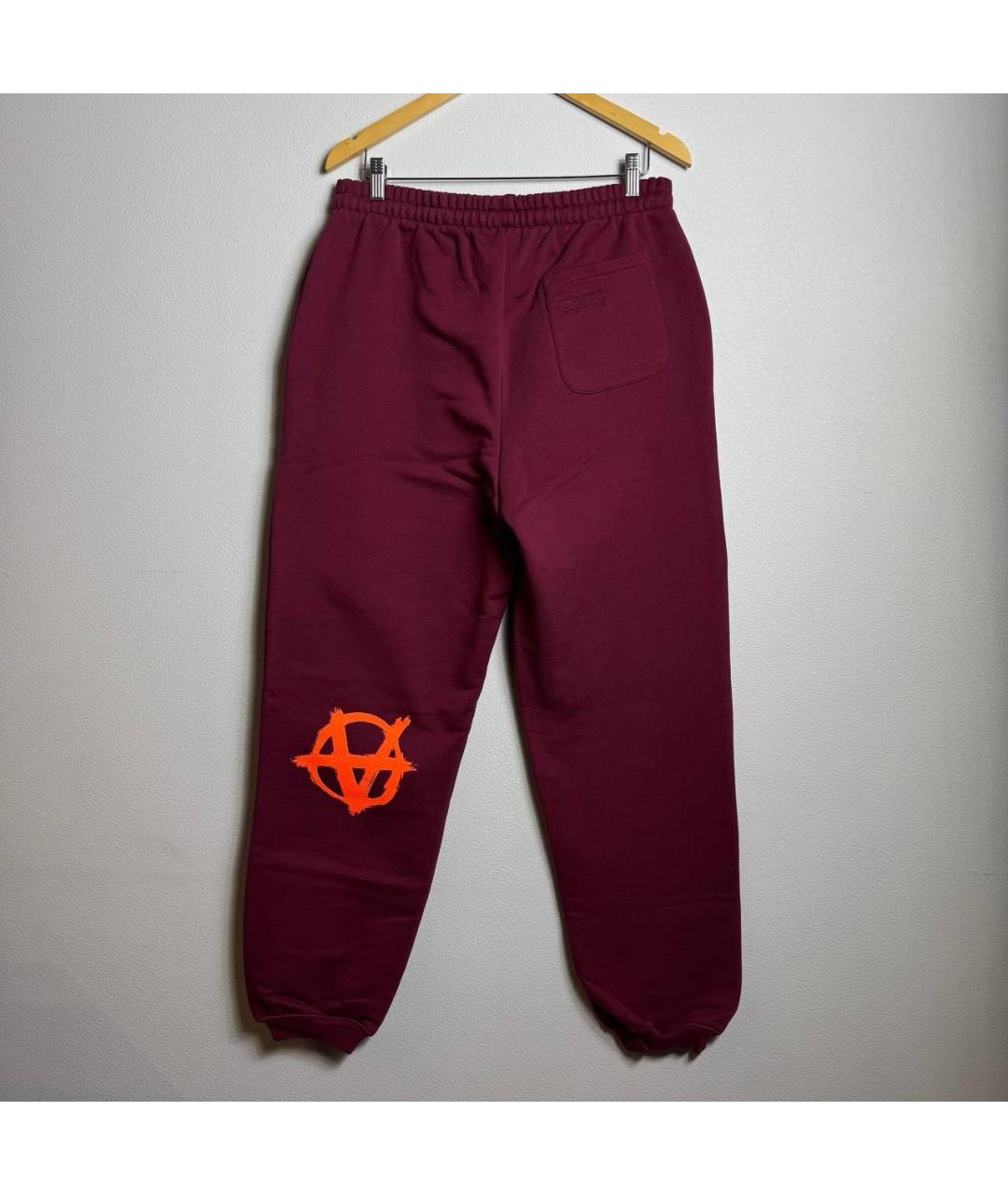 VETEMENTS Бордовые повседневные брюки, фото 8