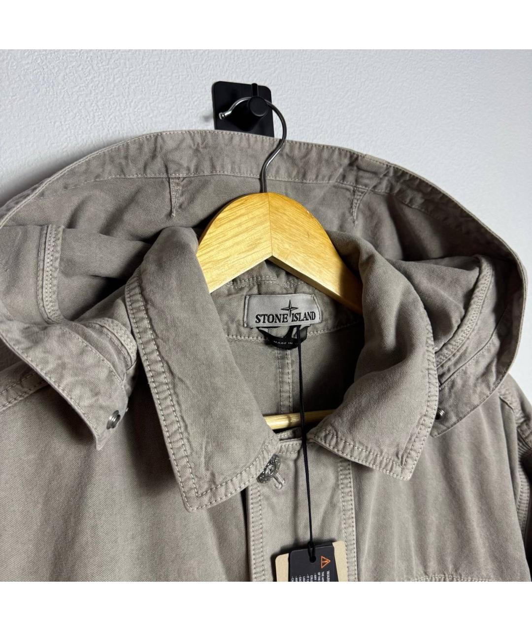STONE ISLAND Зеленый тренч / плащ, фото 6