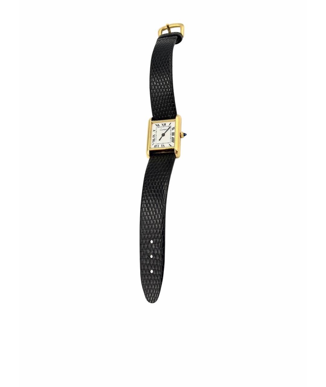 CARTIER Золотые серебряные часы, фото 1