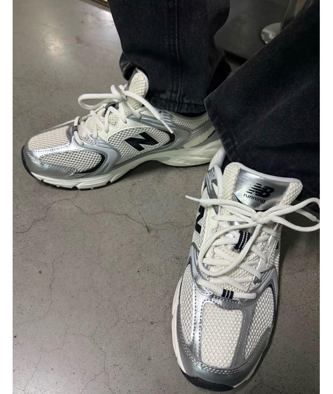 NEW BALANCE Серебряные кроссовки, фото 3