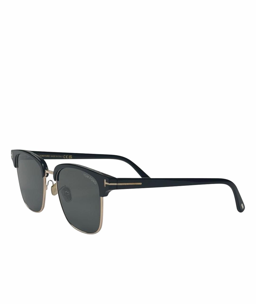 TOM FORD Черные пластиковые солнцезащитные очки, фото 1