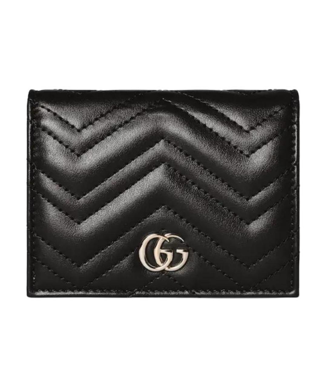 GUCCI Черный кожаный кошелек, фото 1