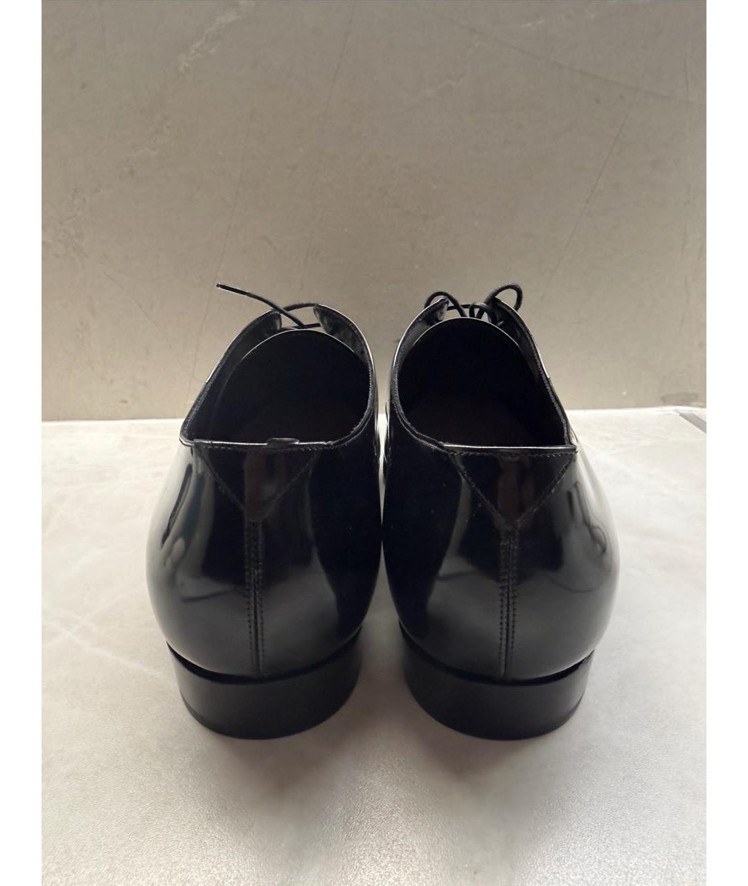 SAINT LAURENT Черные туфли из лакированной кожи, фото 4