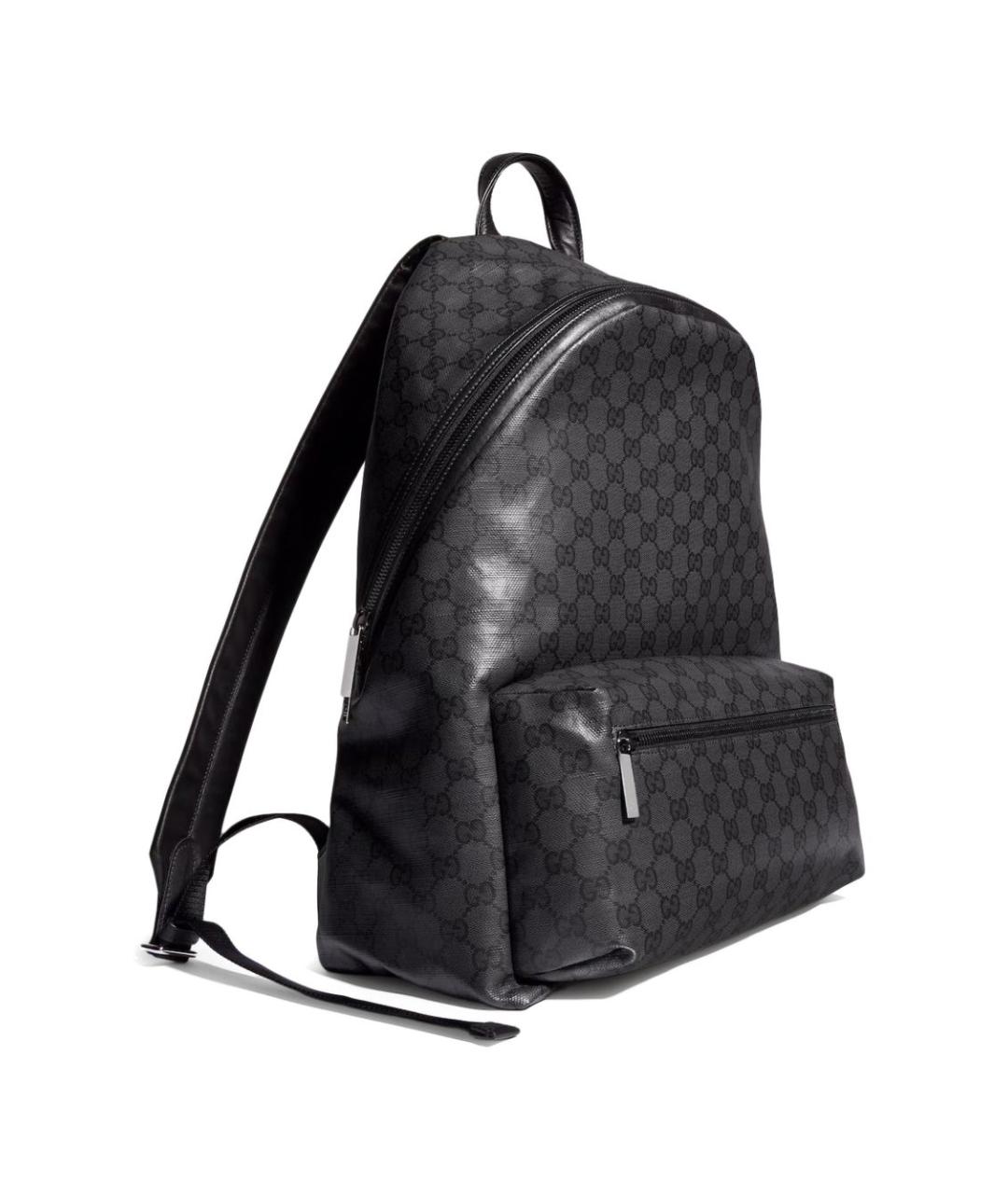 GUCCI Черный рюкзак из канвы, фото 4
