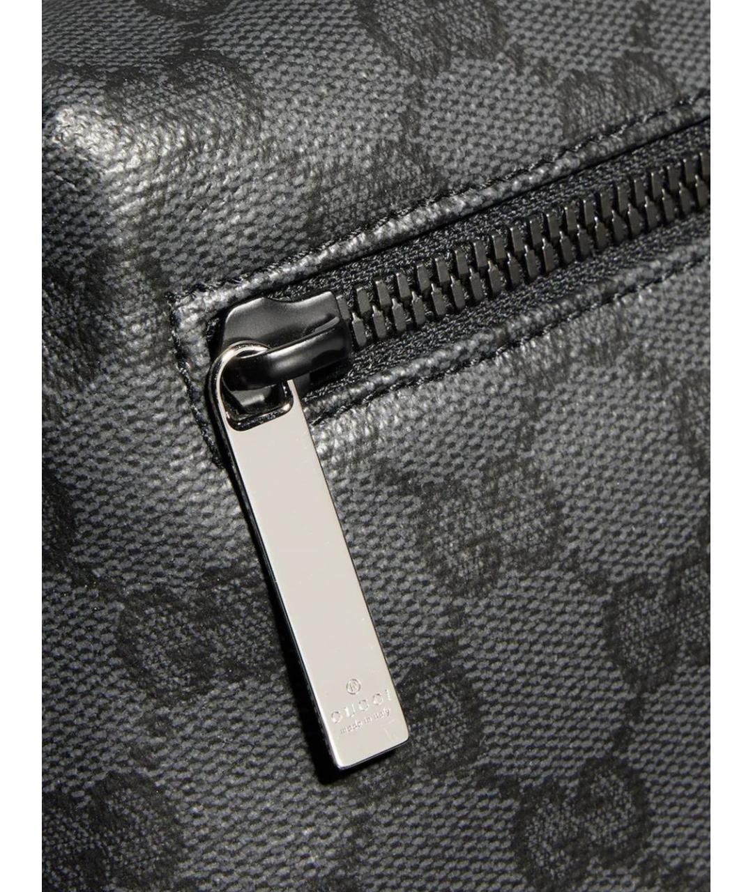 GUCCI Черный рюкзак из канвы, фото 3