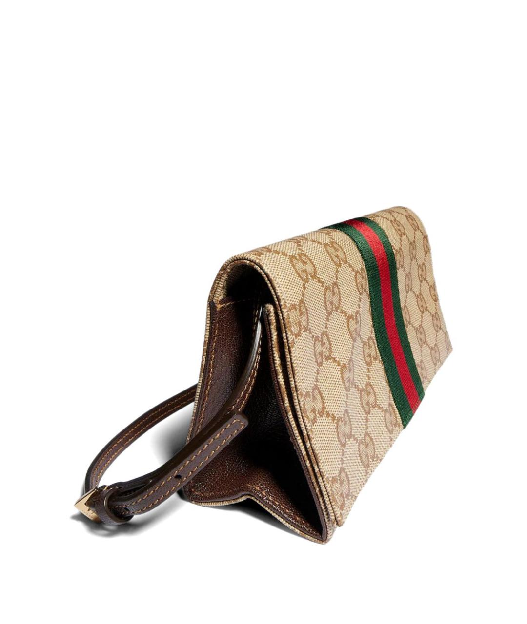 GUCCI Бежевая сумка через плечо из канвы, фото 5