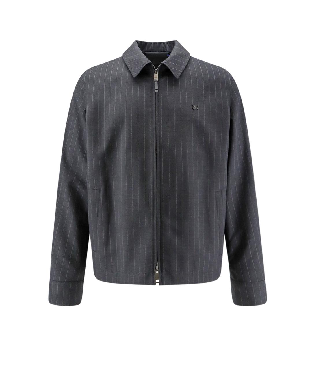BURBERRY Серая шерстяная куртка, фото 1