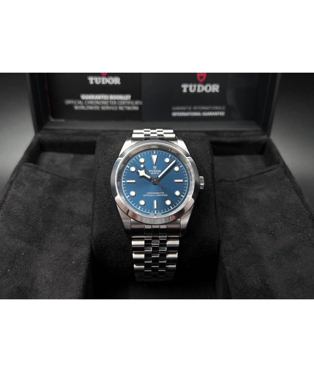 TUDOR Синие стальные часы, фото 2