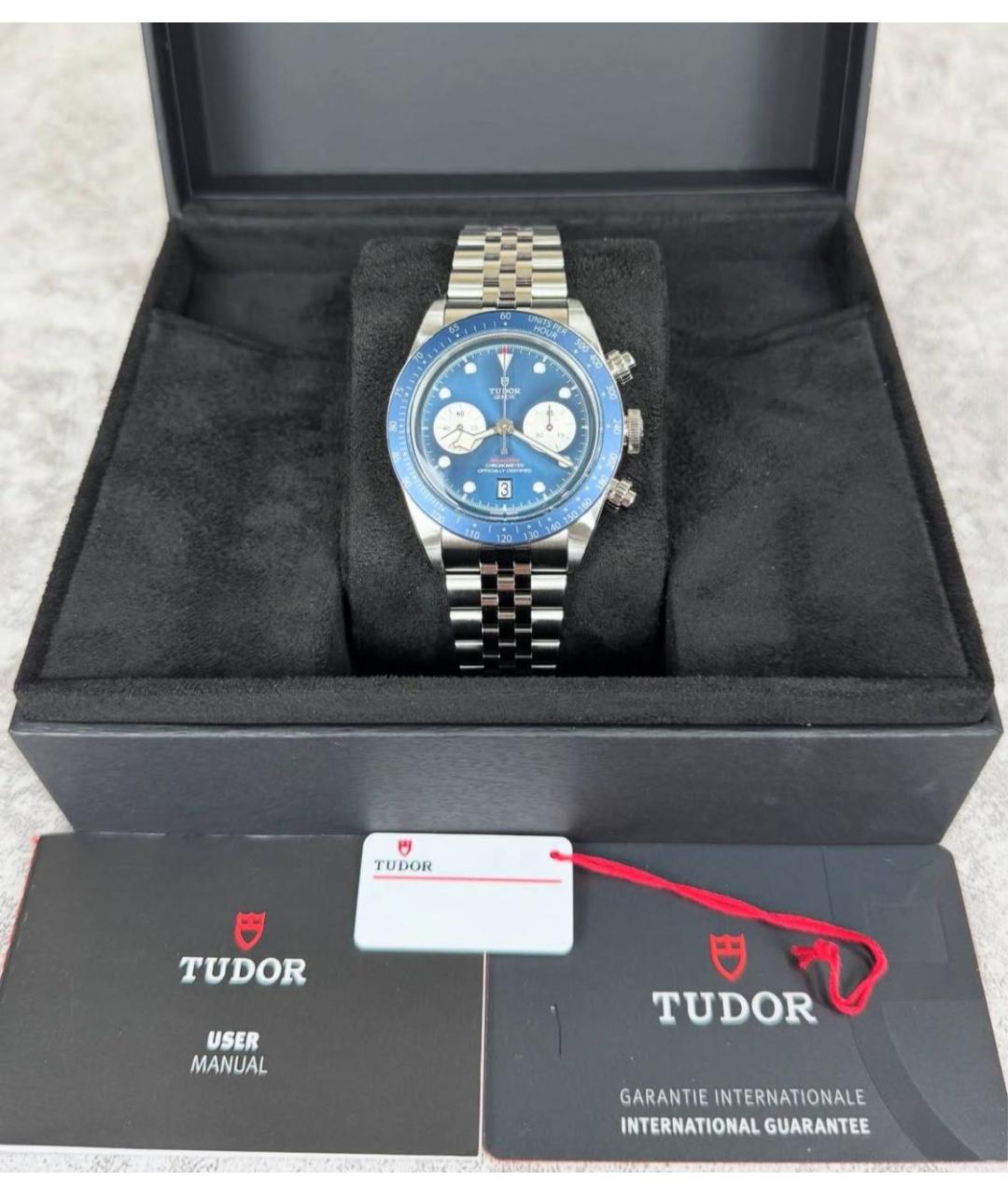 TUDOR Синие стальные часы, фото 3