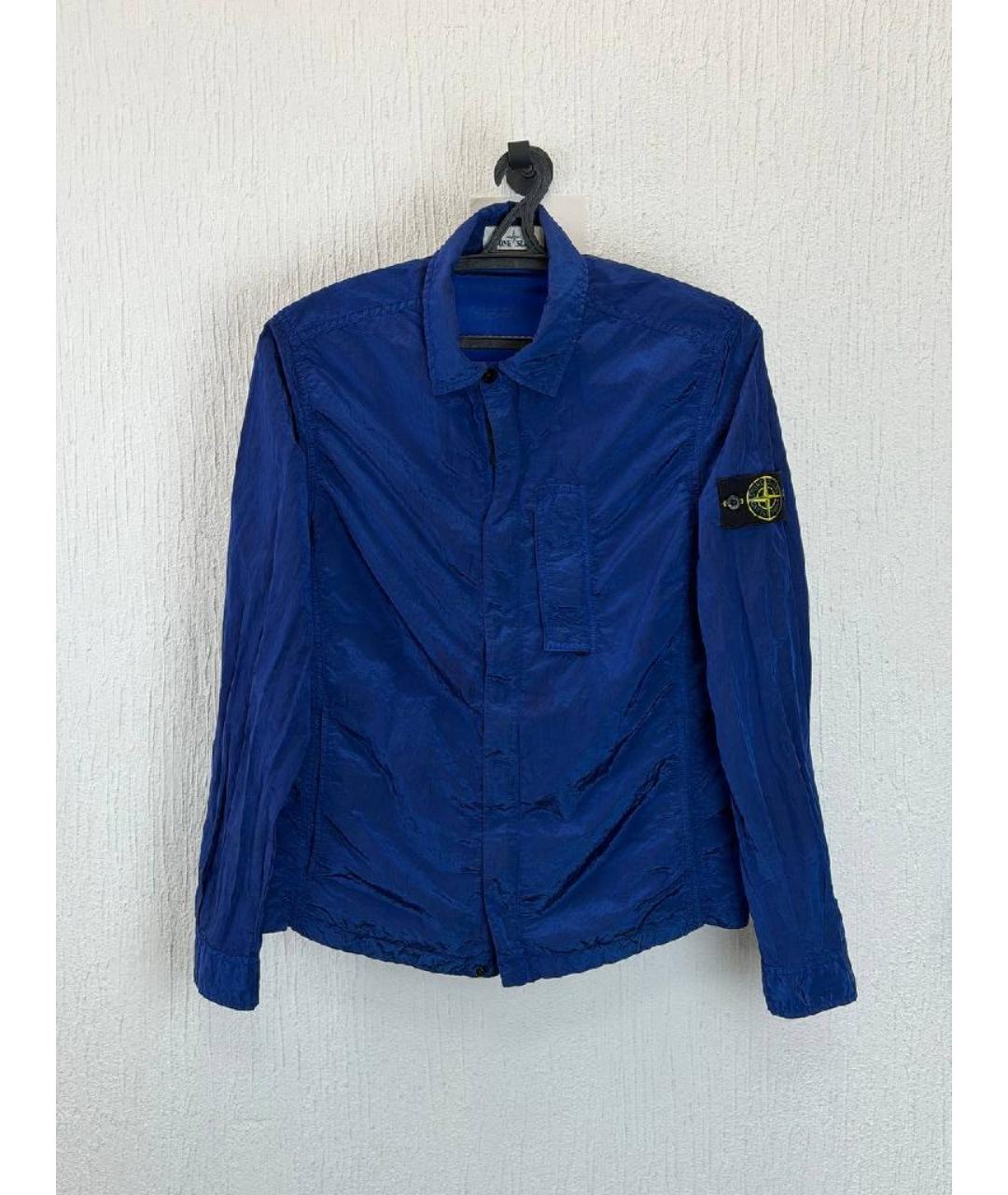 STONE ISLAND Синяя полиамидовая куртка, фото 5