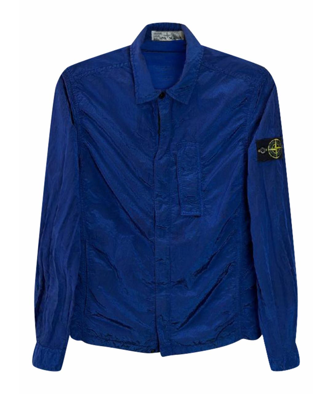 STONE ISLAND Синяя полиамидовая куртка, фото 1