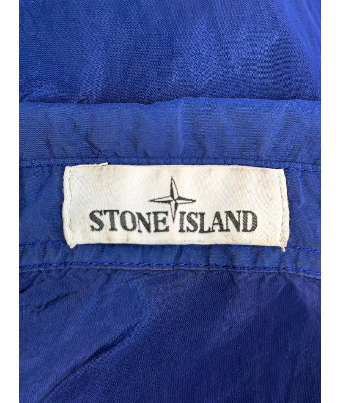 STONE ISLAND Синяя полиамидовая куртка, фото 3