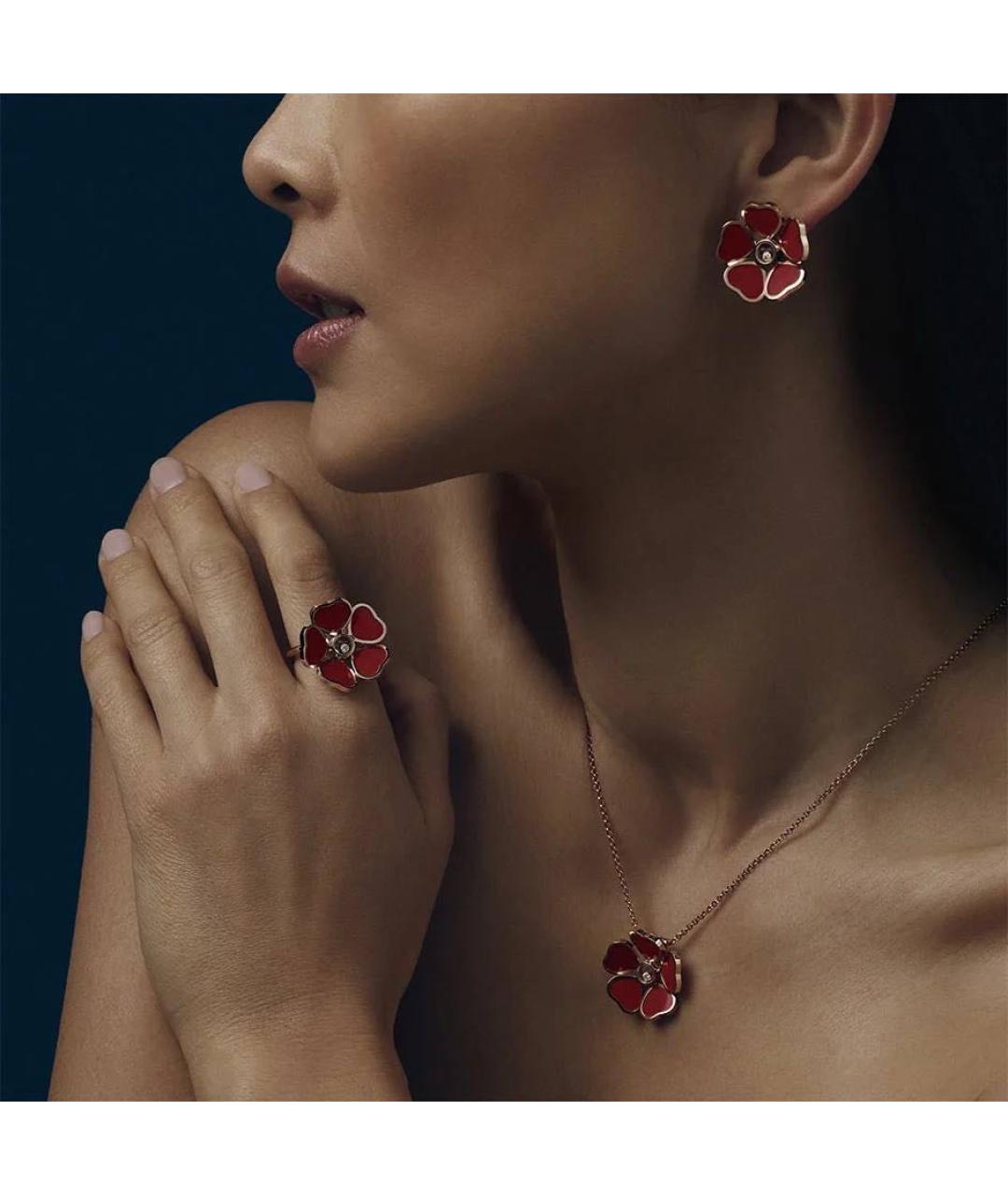 CHOPARD Красная подвеска из розового золота, фото 5