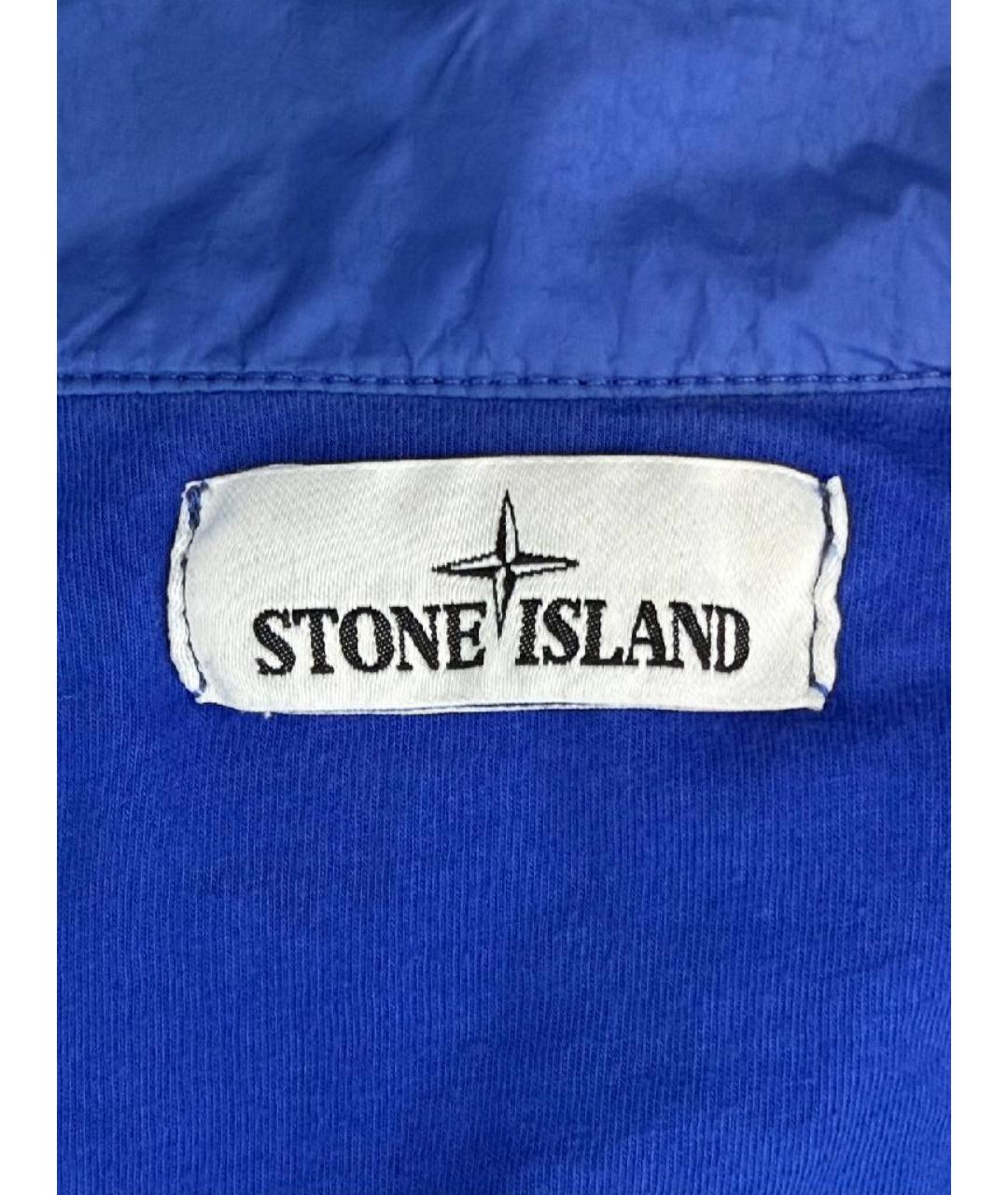 STONE ISLAND Синяя полиамидовая куртка, фото 3