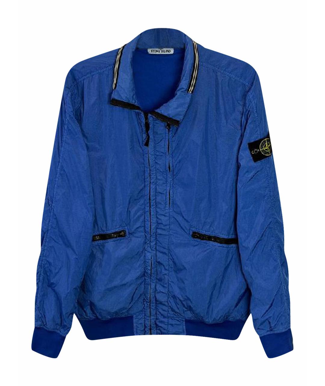 STONE ISLAND Синяя полиамидовая куртка, фото 1