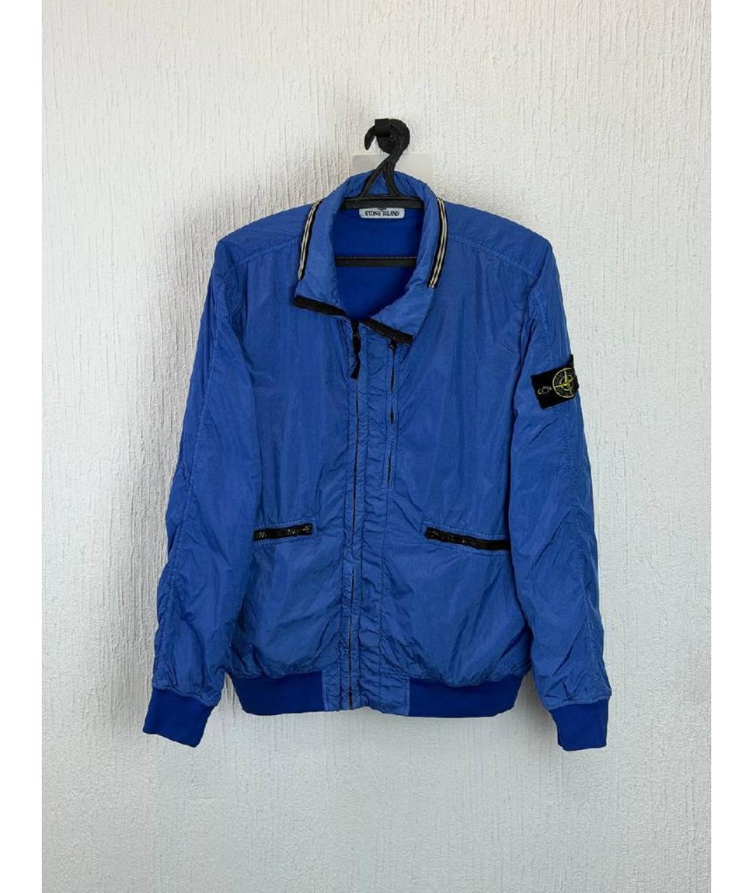 STONE ISLAND Синяя полиамидовая куртка, фото 6