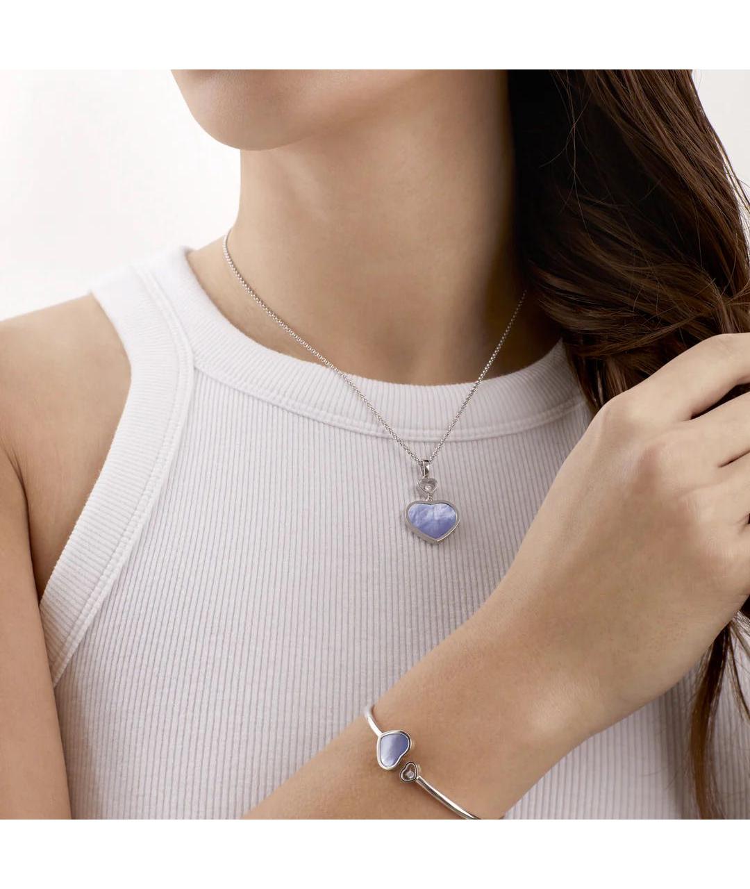 CHOPARD Синяя подвеска из белого золота, фото 6