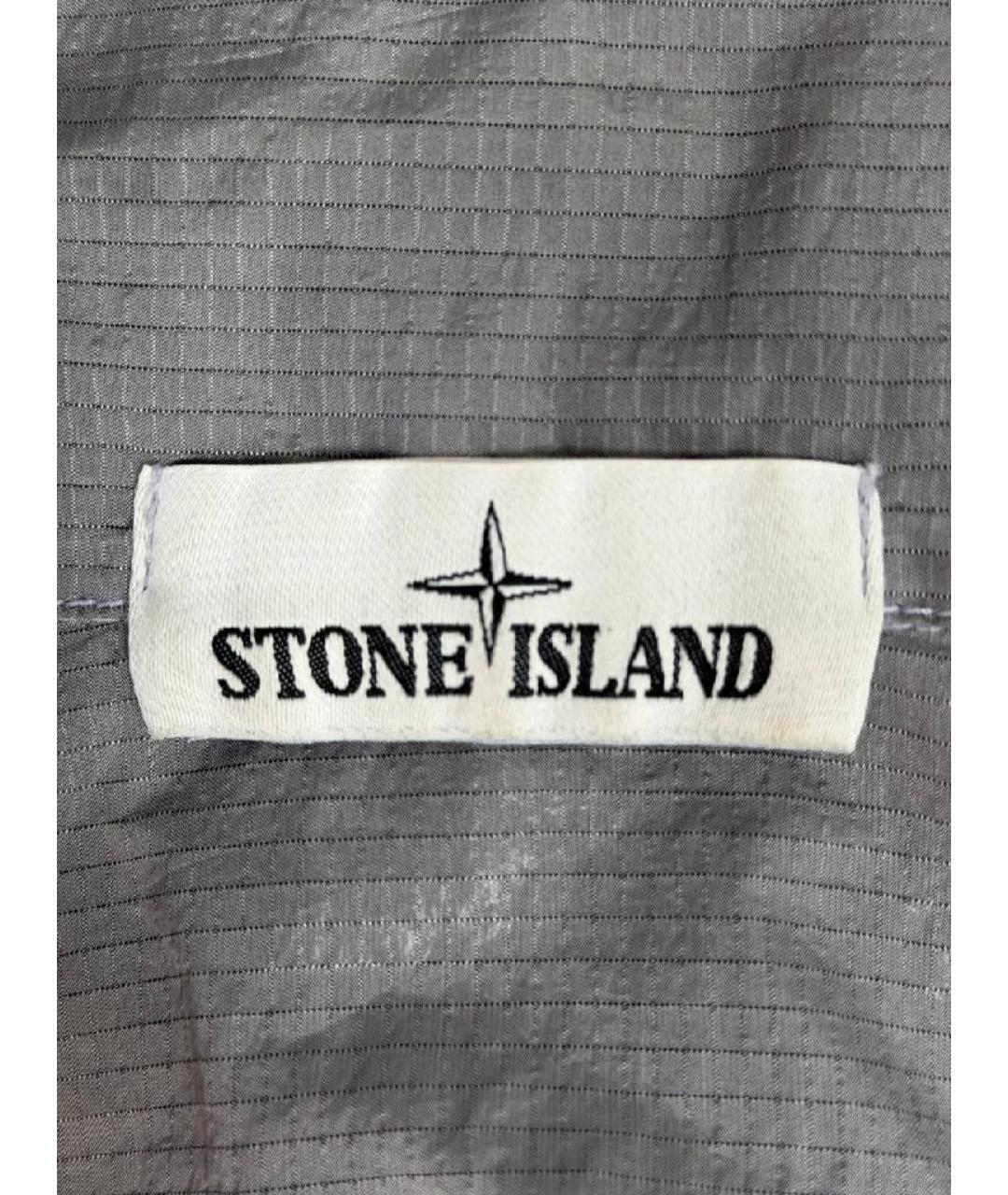 STONE ISLAND Серая полиамидовая куртка, фото 3