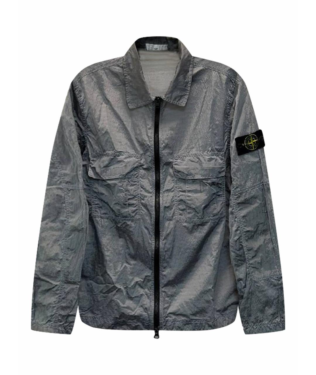 STONE ISLAND Серая полиамидовая куртка, фото 1