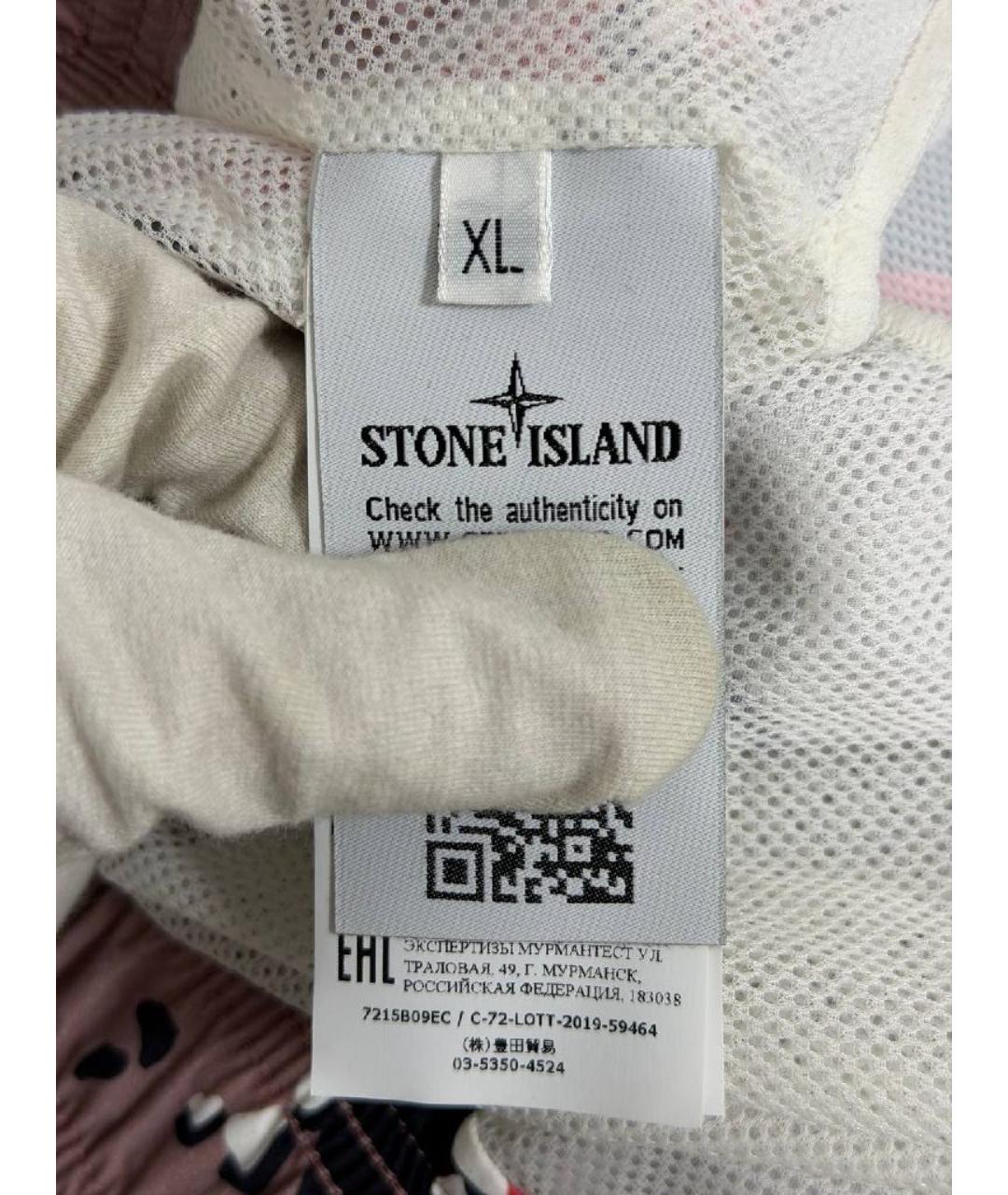 STONE ISLAND Мульти полиэстеровые шорты, фото 3