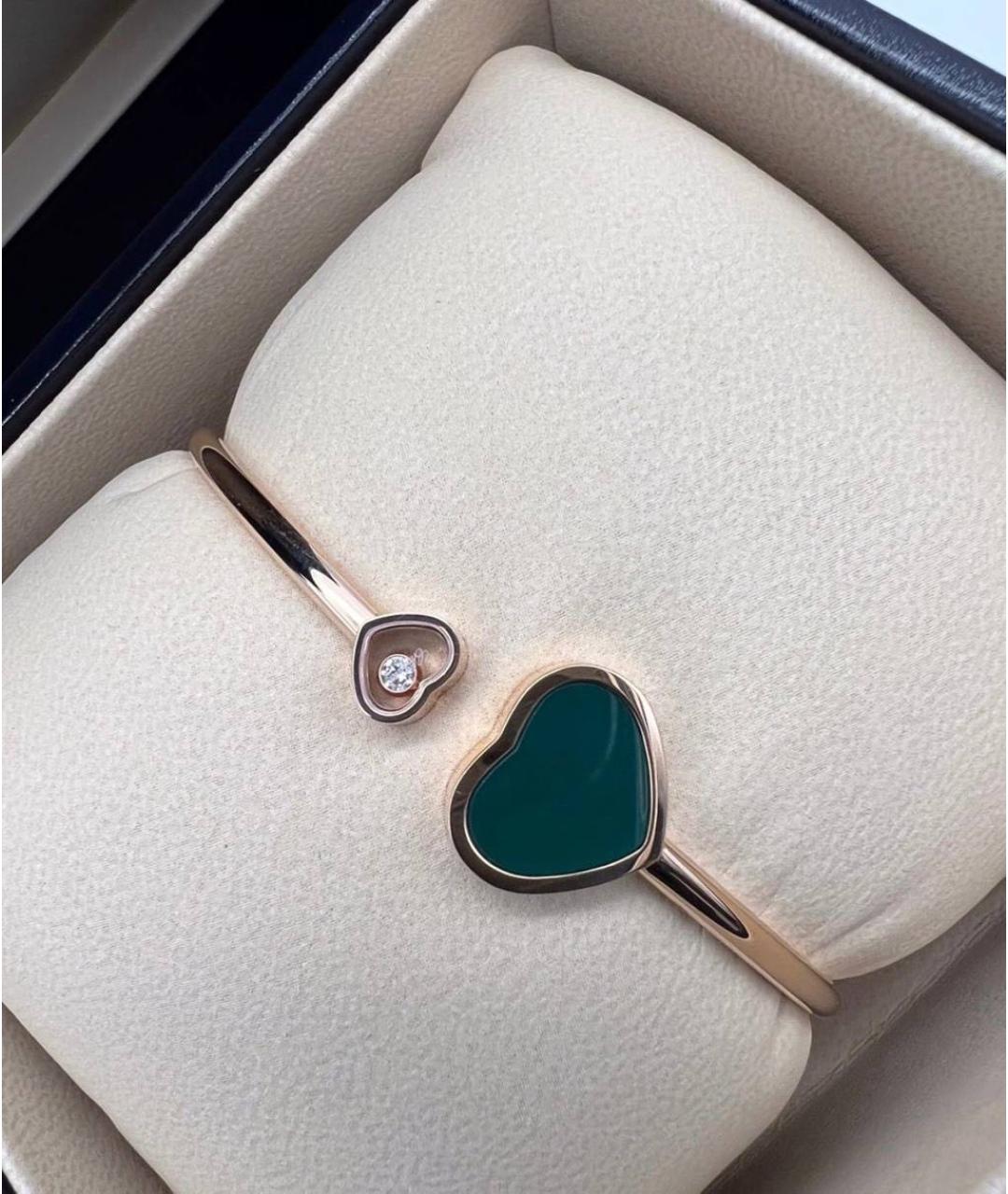 CHOPARD Зеленый браслет из розового золота, фото 4