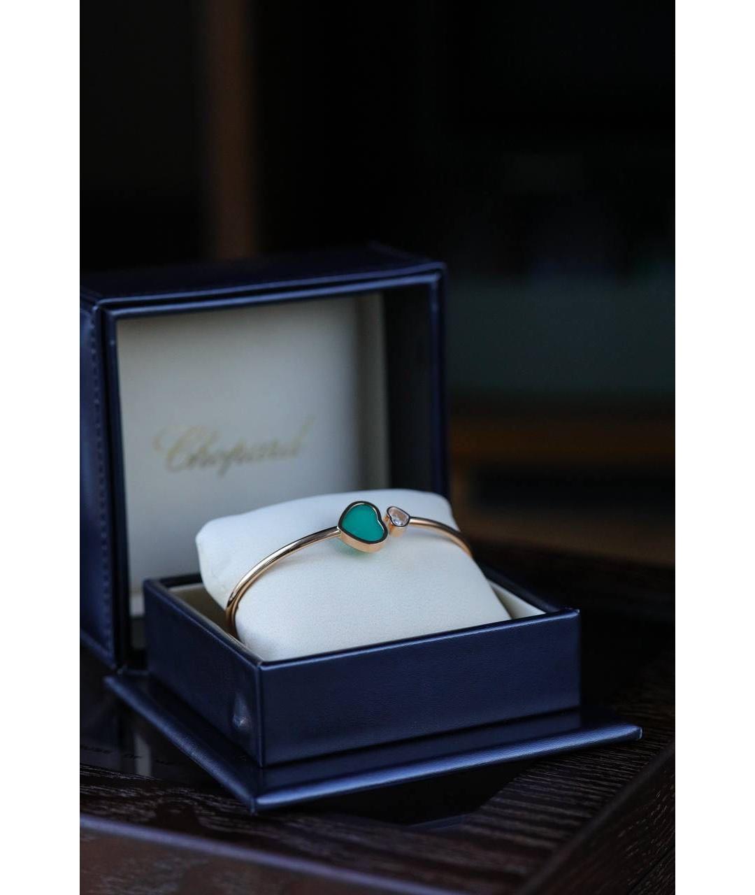 CHOPARD Зеленый браслет из розового золота, фото 2