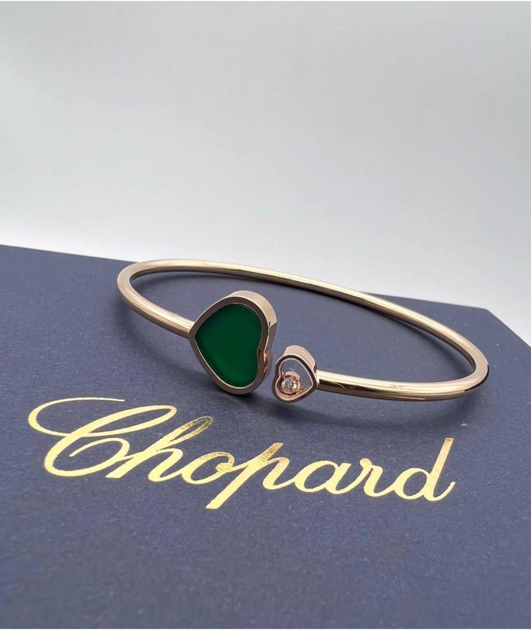 CHOPARD Зеленый браслет из розового золота, фото 5
