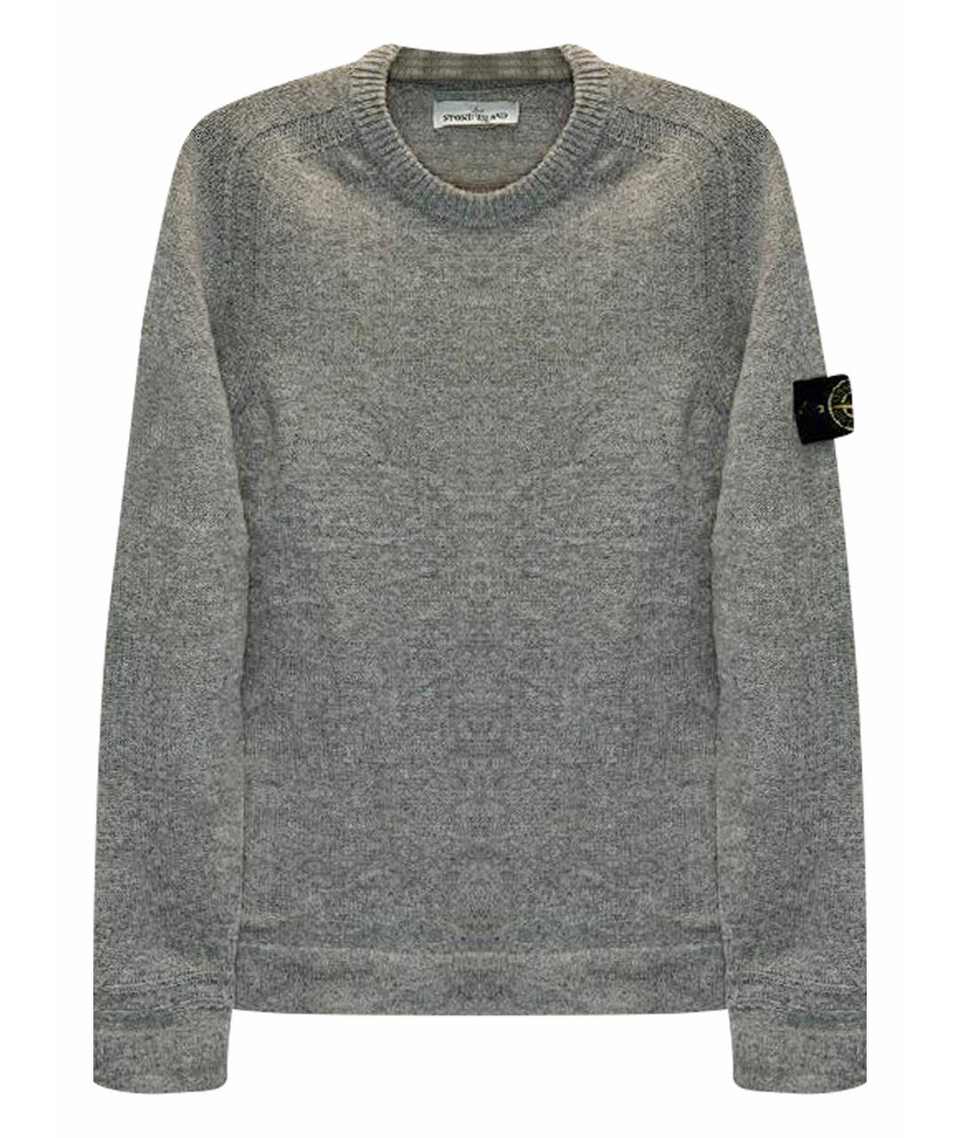 STONE ISLAND Серый шерстяной джемпер / свитер, фото 1