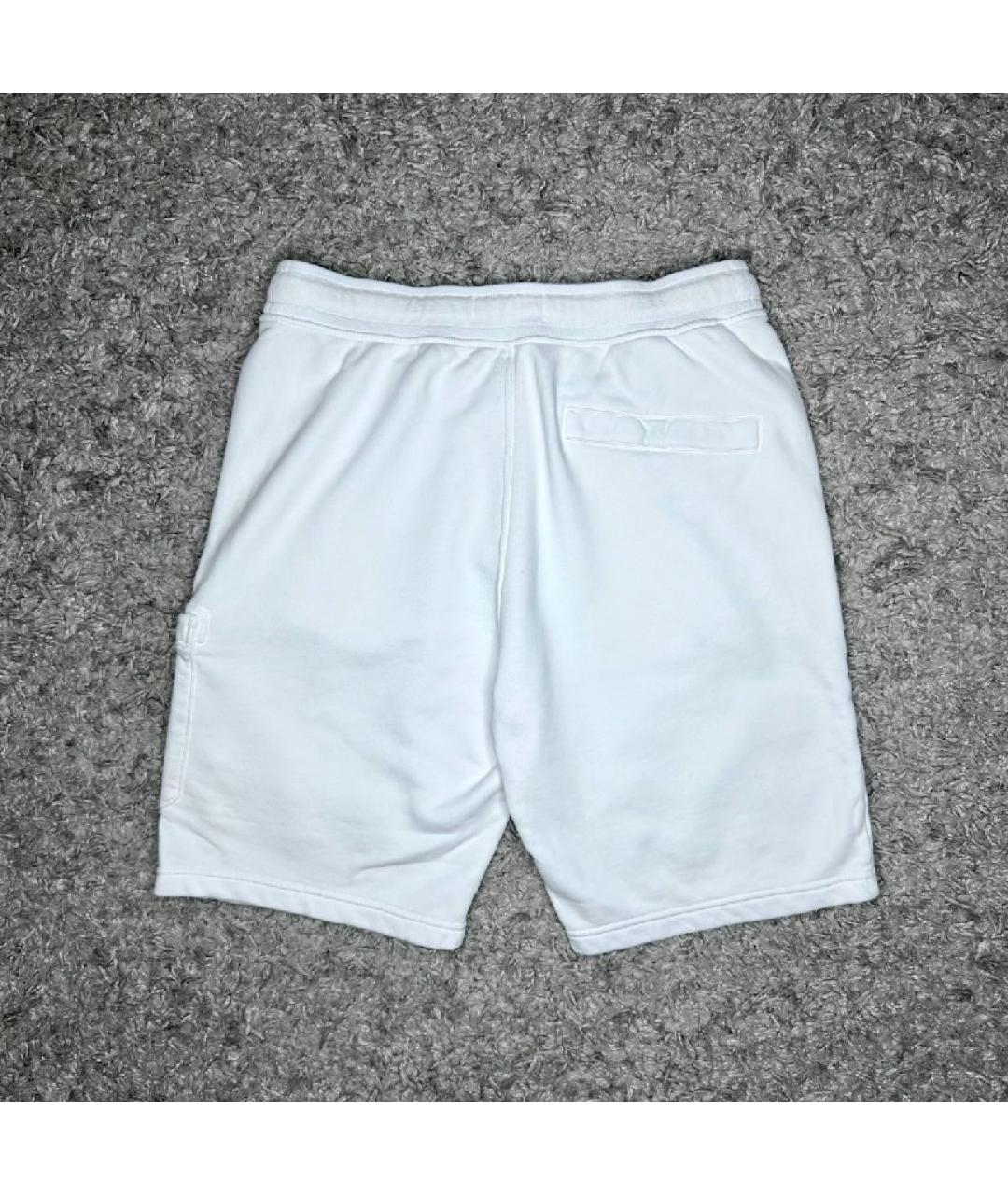 STONE ISLAND Белые хлопковые шорты, фото 2