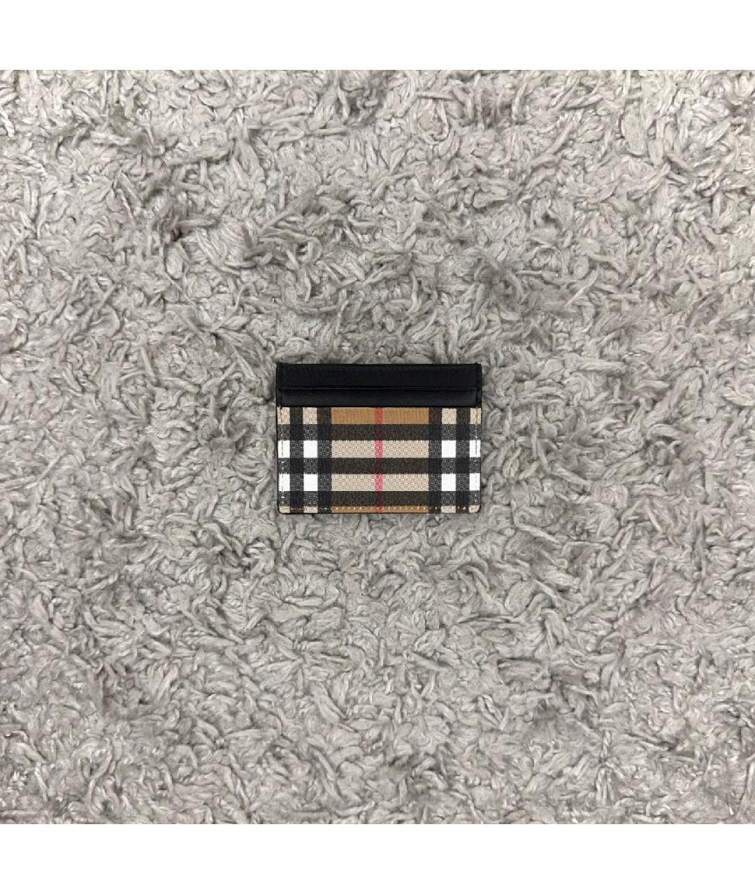 BURBERRY Черный кожаный кардхолдер, фото 2