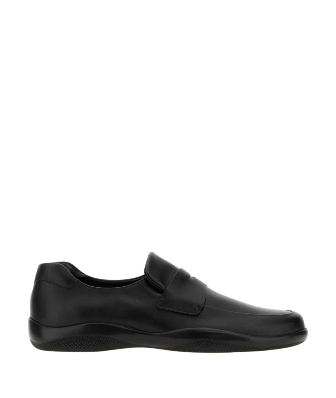 PRADA Черные кожаные лоферы, фото 3