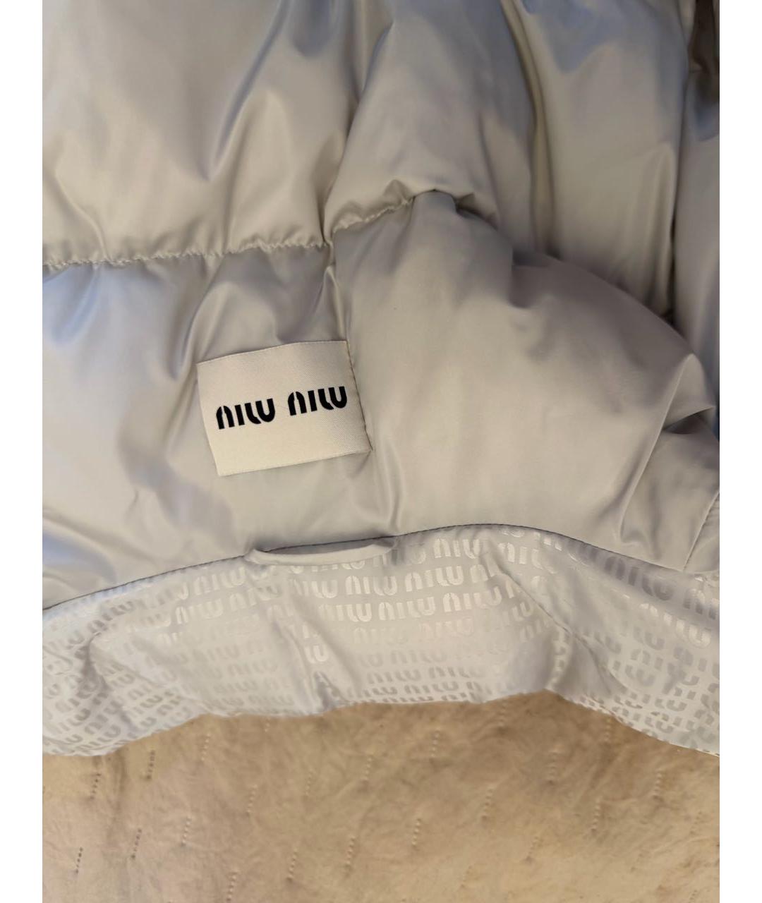 MIU MIU Серый пуховик, фото 7