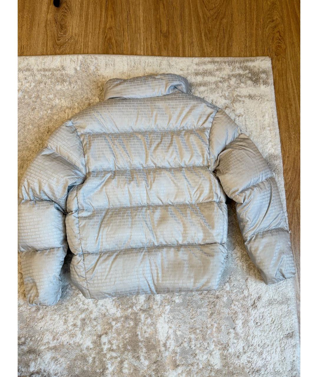 MIU MIU Серый пуховик, фото 2