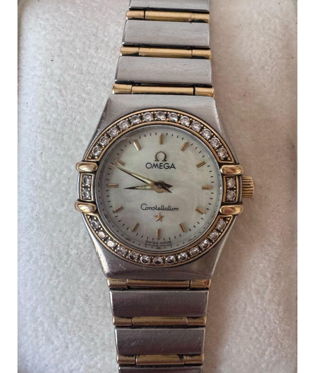 OMEGA Серебряные металлические часы, фото 5