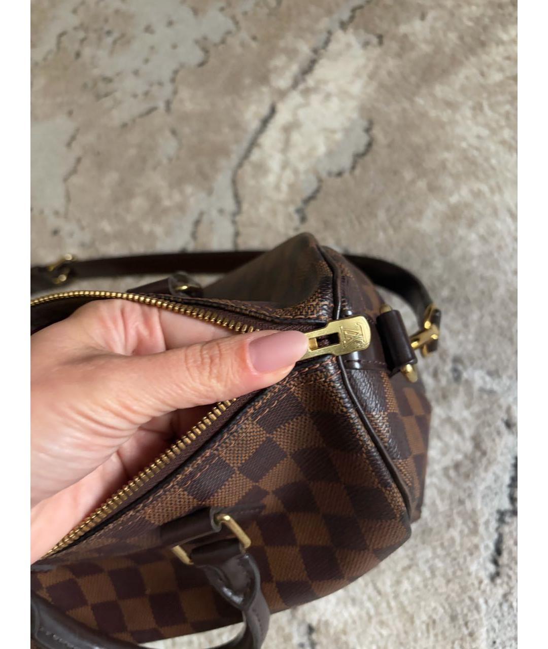 LOUIS VUITTON Коричневая сумка с короткими ручками, фото 4