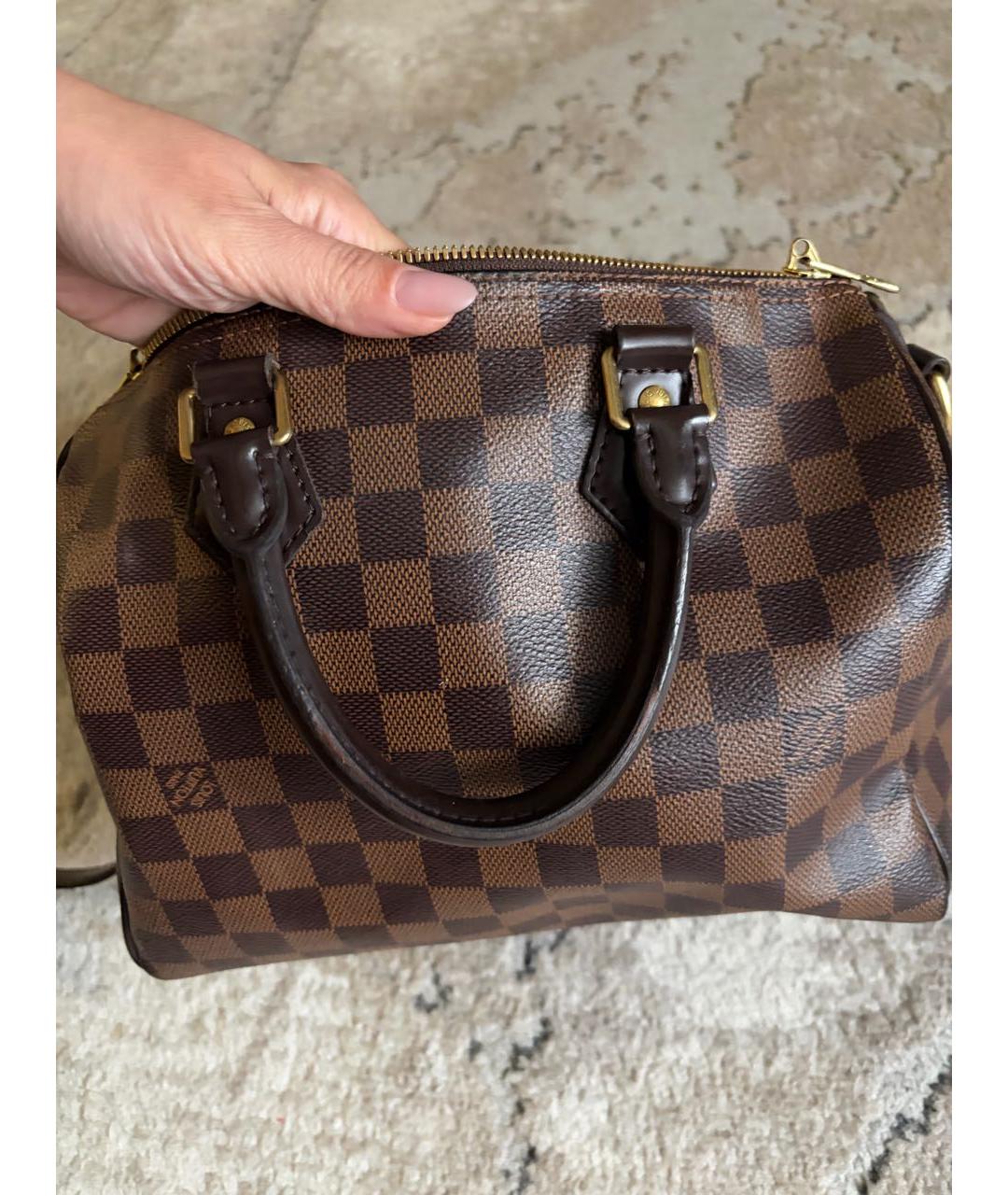 LOUIS VUITTON Коричневая сумка с короткими ручками, фото 5