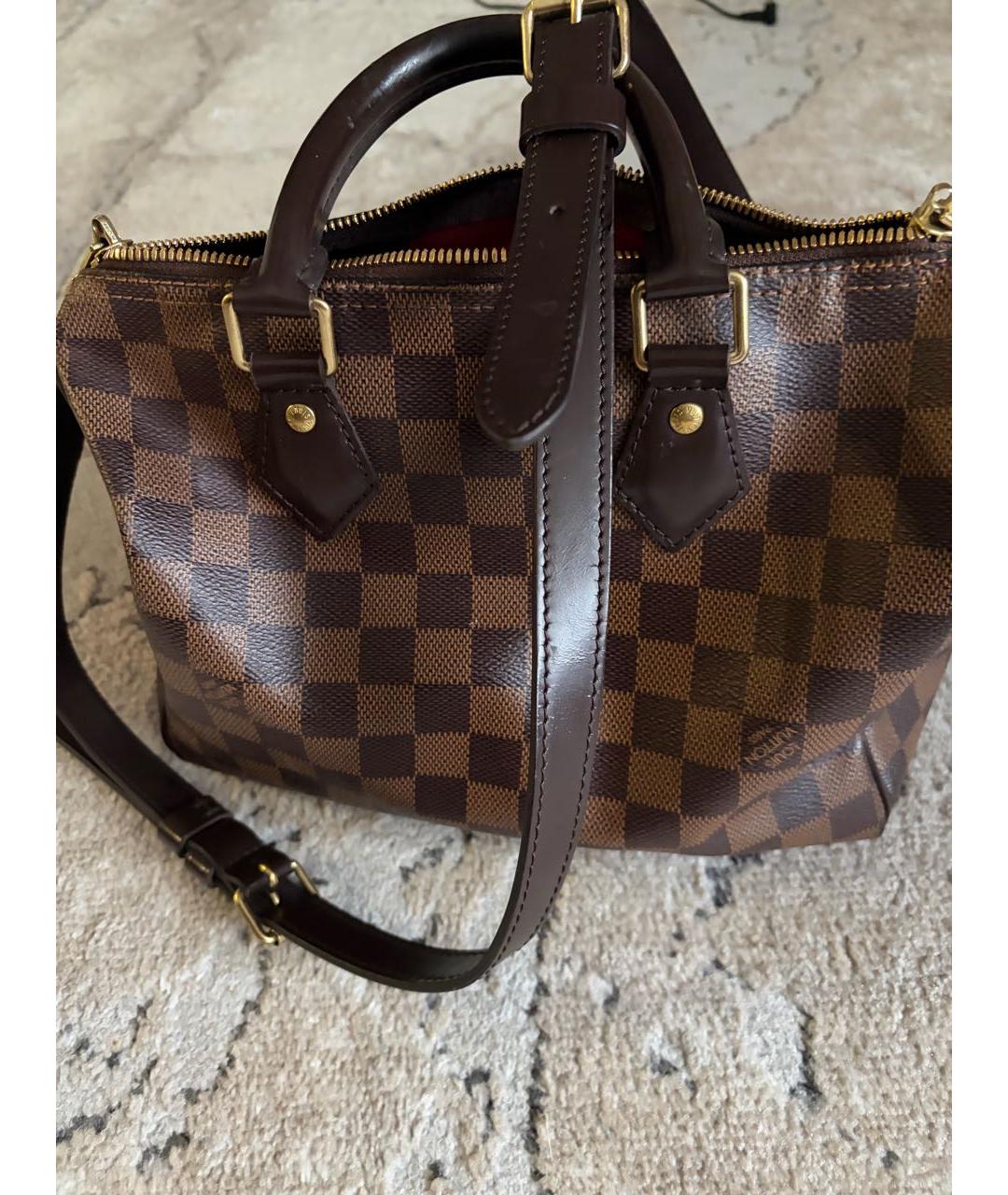 LOUIS VUITTON Коричневая сумка с короткими ручками, фото 2