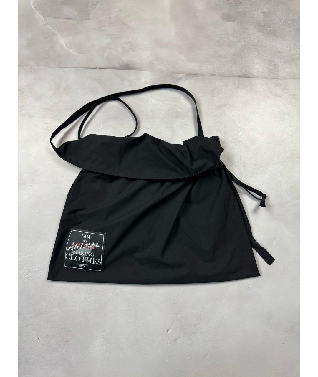 YOHJI YAMAMOTO Черная сумка тоут, фото 2