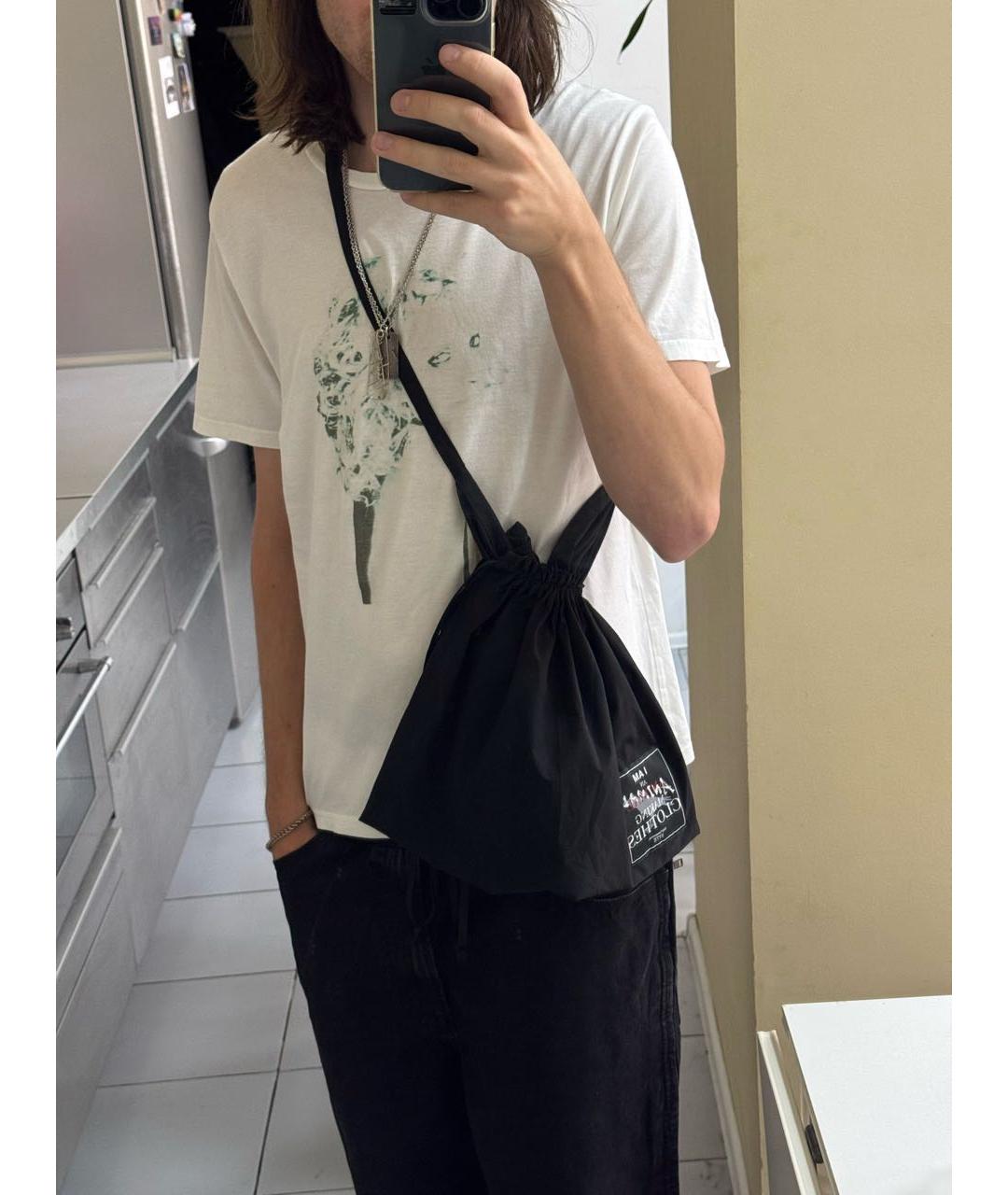 YOHJI YAMAMOTO Черная сумка тоут, фото 6