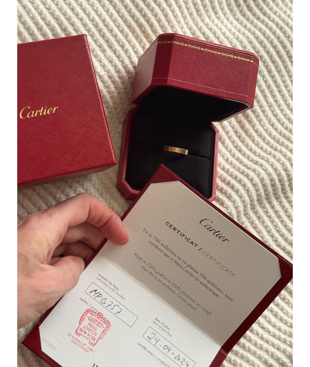 CARTIER Золотое кольцо из розового золота, фото 4