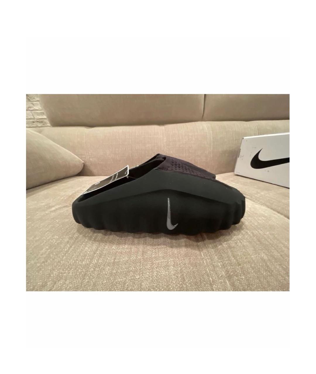 NIKE Черные шлепанцы, фото 2