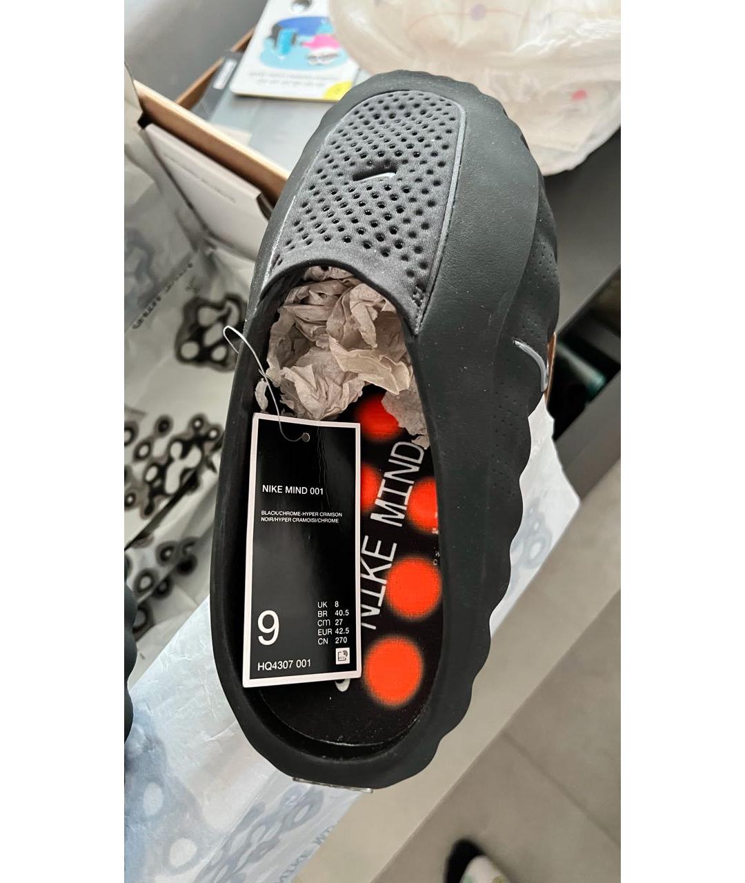 NIKE Черные шлепанцы, фото 3