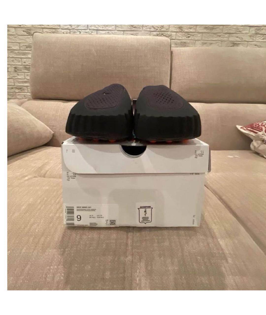 NIKE Черные шлепанцы, фото 5