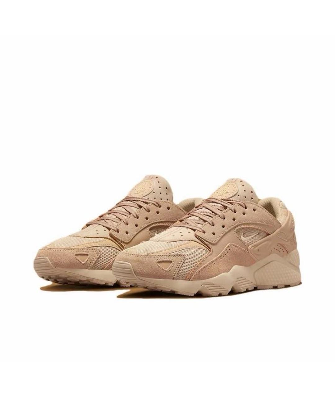 NIKE Горчичные замшевые низкие кроссовки / кеды, фото 2