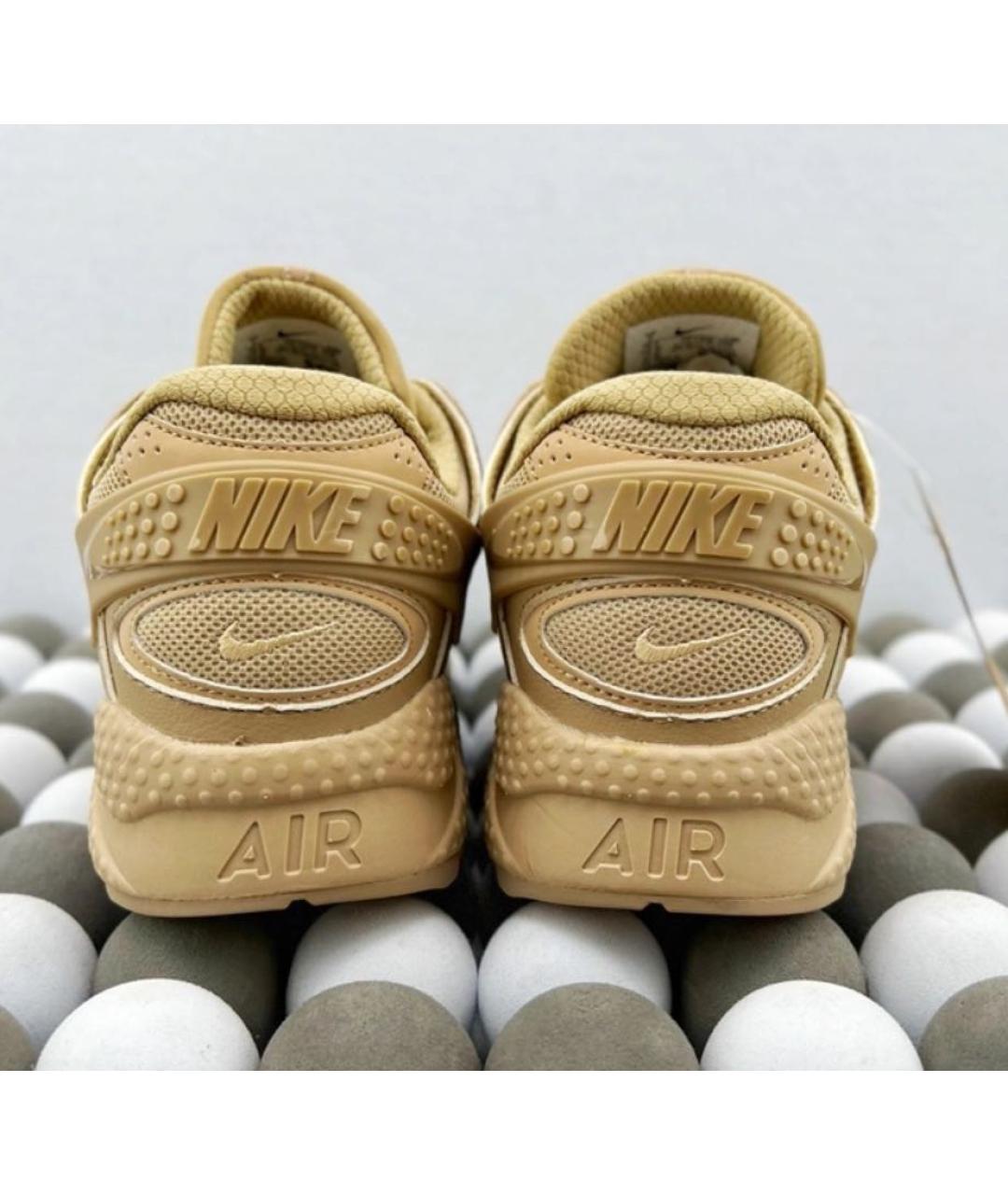 NIKE Горчичные замшевые низкие кроссовки / кеды, фото 6